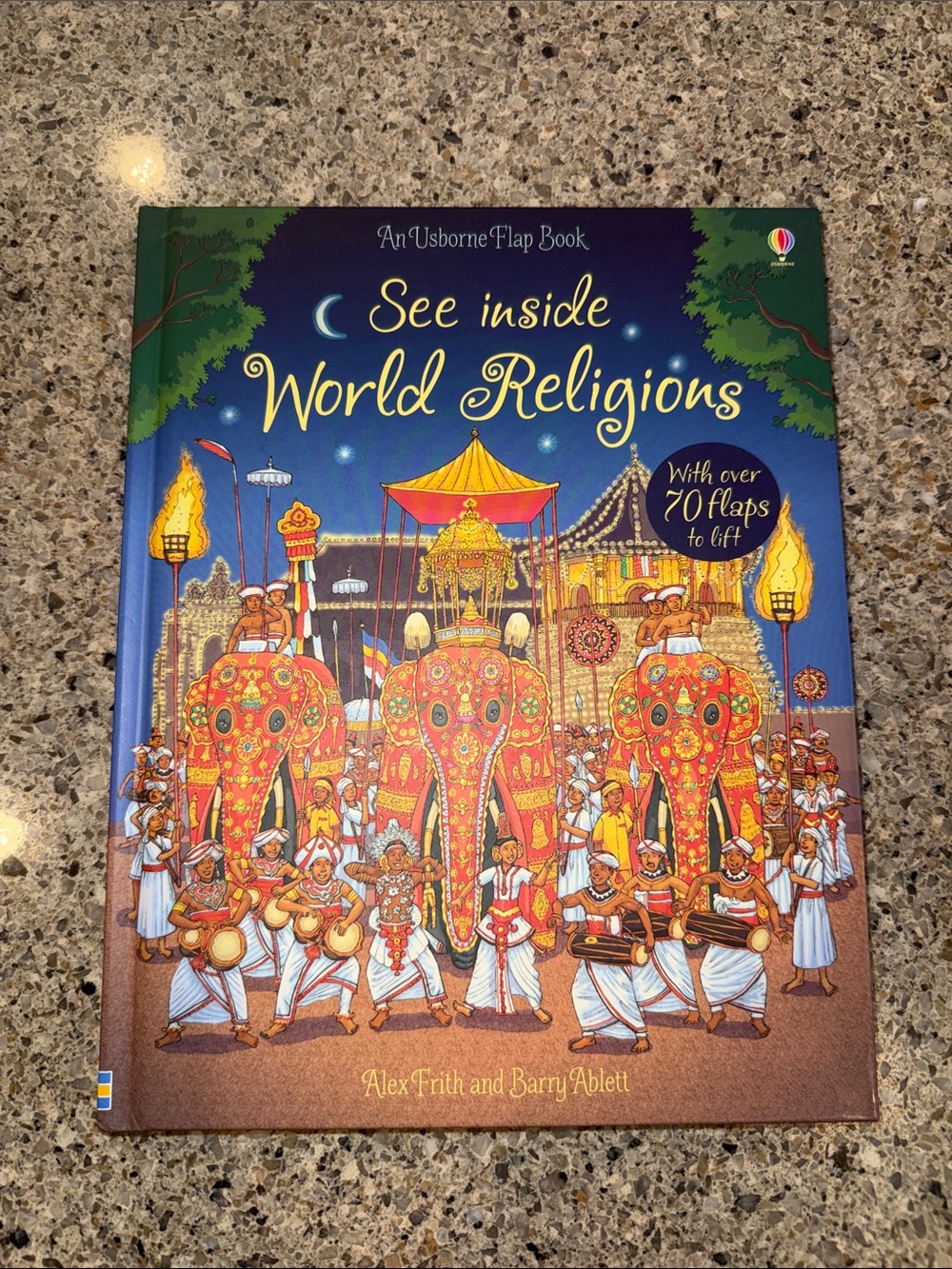 Usborne See Inside World Religions Flap Book - Blue/Gold Cover